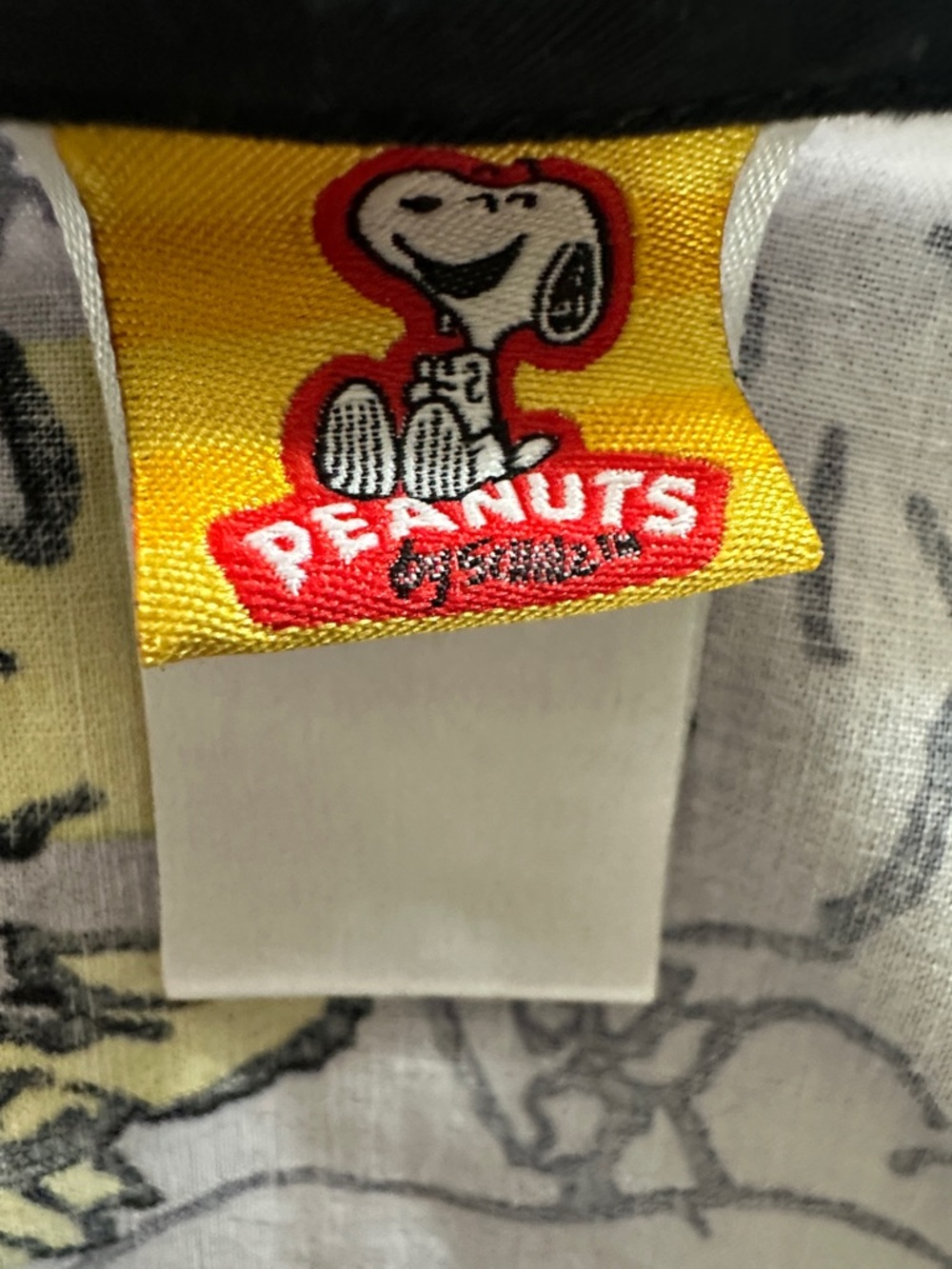 Peanuts Gray Scrub Top with Yellow Woodstock Print - Picture 2 of 3